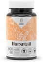 马尾60 Capsules QQ 高位草药膳食补充 QQ 与蔬菜 Capsules 和 马尾(Equisetum arvense) 干草药(60 Counter) 制作