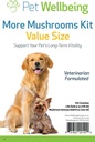 Petwelling More Mushrooms Kit for Dogs - 免疫系统支持和抗氧化剂保护 - 与土耳其Tail, Reishi, Maitake, Astragalus 配音