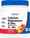 配有维生素D3粉末的营养成本 镁锌 配有维生素D3粉末 60 services(Fruit Punch) - Calcium (1000 MG) 镁(420 MG) 锌 (16.5 MG) 维生素D3(30 MCG) - Gluten Free,非GMO