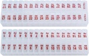 每天两次的药盒月刊策划者-AM & PM Medication organization for 31 days! 设置包含 2 个组织者, 为期一个月 。 (清除 - 31天 AM/ PM - 1 pack)