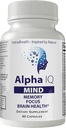 Alpha IQ Mind Brain Focus Memory Pro Mind Complex Mind Tech Nootropic 原著: Nutra4Health Mindtech Brain Booster 补充 60 Capsules