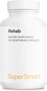 Supersmart - Rehab(高级公式) - 与Kudzu, Silymarin, Ginger Root, Benfotiamine - All-in-1 Supplement QQ Non-GMO & Gluten Free - 120 Vegetarian Capsules (英语: