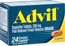 Advil Ibuprofen 化妆卡普莱特 痛苦救世主和降火器 200毫米24Ct