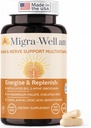 Migra-Well AM:利用生物可用矿物和抗氧化剂增强日用甲基多维生素,支持妇女和男子的大脑和神经健康 -- -- 没有铁(60卡普尔)