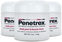 Penetrex联合和肌肉疗法 - 给背部,颈部,手部,脚部的舒缓安慰 - 与Arnica,维生素B6 MSM & Boswellia - 4oz Cream(3包)的Premium全体Rub