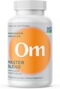 Om Master Blend Mushroom Capsules - 有机蘑菇补充品,配有10个Mushrooms and Ashwagandha – 支持豁免,Gut健康与压力救济,84 Counter(28位服务员)