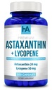 Astaxanthin 和 Lycopene 补充 + Lycopene 50mg Plus Astaxanthin 24mg Carotinoids 补充 坦宁皮肤护理愿景和心脏健康支持 + Vegan & Non-GMO (100 Veggie Capsules)