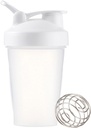 摇摆瓶 12 oz 蛋白质 摇摆瓶 塑料瓶 与 Twist 和 Lock 蛋白盒存储, 便携式 适配瓶 适配瓶 运动员(白色, 12 oz)