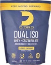 双重 ISO Whey & Casein 孤立蛋白粉 - 蓝莓和石榴花 Flavor - Premium 回收后蛋白粉 - 27G of Protein Per Scoop