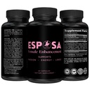 Esposa女性利比多女性助推器 — Reignite Passion, 增加能量和敏感度, 助推Mood & Despere — 在美国制作的 Horny Goat Weed – 60 Capsules 天然女性增强药丸