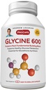 Andrew Lessman Glycine 600mg - 180 Capsules - 纯净,简单,氨基酸. Collagen 组织的关键性结构作用. 无附加