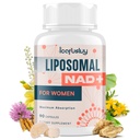 2000MG NAD 妇女补编、NMN替代方案、女性 Liposomal NAD+,有Ashwagandha、Berberine HCL、Ginkgo Biloba和Black Cohosh-更年期、大脑、代谢和能源支助*,90 Capsules