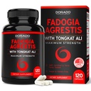 Fadogia Agrestis和Tongkat Ali 补充性能 Blend - (120 Capsules) - 最大强度 - 驱动力,运动性能和肌肉质量 - Gluten Free, Non-GMO, Vegan Capsules - 美国制造