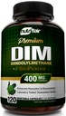 NutriFlair DIM 补充400mg 与 Bioperine , 120 Capsules - Diindolylmethana - 雌激素代谢支持 & Hormone 平衡,更年期, PCOS, Acne 和 Skin Care for Men and Women - 相比300mg