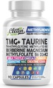 清洁的Nutra TMG 补充1000mg 女性的甲基多维素 | Tourine B6 维生素 B12 D3 K2 三甲基甘氨酸镁  Methyl Methylfolate Milk 硝酸NAC COQ10 B 补充复合卡普尔