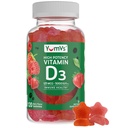 维生素D3 Gummys 5000 IU 125mcg D3 Gummys - 支持免疫支持,强骨健康 - 非GMO,无葡萄糖,无乳制品,维生素D Gummy(120计)