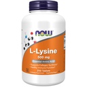NOW 补充剂,L-Lysine(L-Lysine 氢氯化氢)500毫克,氨基酸,250片