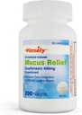 (原始内容存档于2018-09-29). Time -CAP LABS, INC. 及时的Mucus Relief Guaifenesin 400mg 200 片 - 立即释放 Mucus Phlegm Relief - 期望清除 Mucus,胸腔摄入,流感,寒冷,过敏
