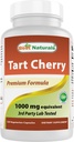 Best Naturals Tart Cherry 提取 1000 mg(非GMO) Veggie Capsules - 在正常范围内促进健康铀酸水平,健康联合功能和促进健康睡眠循环,120个计数