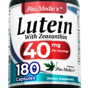 FITO MEDIC's Lab | Lutein | 180 Capsules | 40 mg | Lutein 40mg | Lutein 和 Zeaxanthin 补充 | 集中 提取 | Lutein 40 mg | Lutein 和 Zeaxanthin | Zeaxanthin | 超高吸收.