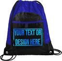 个性化 Cinch Bag - 自定义带Logo, Gym Drawstring Bags - 用您的 Logo 折扣促销项目 - 小 Drawstring Bag