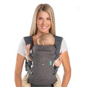 Infantino Flip 4-in-1 可转换的婴儿携带者,可调整, Ergoomic 婴儿服饰, 注册必需, 新生儿的婴儿携带者托德勒, Gray