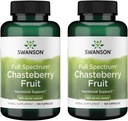 Swanson Chasteberry水果——促进妇女健康和月经与月经支持——可支持平衡与皮肤健康——(120个卡普尔,每包400毫克)