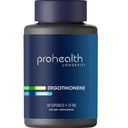 ProHealth Ergothione 5X 力量. 25mg 临床研究剂量. 天然氨基酸蘑菇 增强认知,心脏健康补充. 基本长寿维生素:25毫克/服务,30种