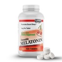 LANDAU Chewable Melatonin for Kids - 1mg 低剂量的Melatonin儿童睡眠援助 - Kosher & Made in America - Easy-Take Natural Cherry Flavor Melatonin 为托德勒人,儿童与成年人提供的Toddlers(100)