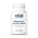重要营养物质 甘油酸镁 + Malate + 120mg Vegan Magnesium 女性和男性 + 肌肉、心脏、骨骼支持 * + 推动放松 + 葡萄糖、乳制品和大豆自由 + 100 Capsules