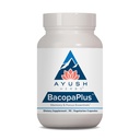 Ayush Herbs BacopaPlus - Bacopa 补充品, 记忆和焦点的有机 Bacopa , 成人认知辅助药 与金克戈, Gotu Kola, Ashwagandha - 90 蔬菜卡普尔(1个伯爵)