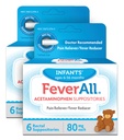 Feverl Infant Acetaminophen 假说 6 Rectal Suppositors 80mg Each Pain Reliever/Fever Reductioner. Paraben Free,无人工颜色或其他防腐剂. 年龄6-36个月. 值3 包装。