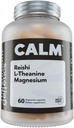 蘑菇基因 Reishi, L-Thenine & Magnesium 补充 – 适应性蘑菇卡普尔 – 放松、睡眠和免疫健康压力缓解补充 – 大脑健康支持 – 60 Capsules