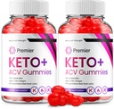 (2 Pack) 总理 Keto ACV Gummys - 高级公式 Premiale Keto Plus ACV Gummys Apple Cider Vinegar 总理 ACV 饮食补充评论 男性(120 Gummys)