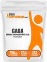 Bulk Assupports.com GABA 粉末 - Gamma 氨基丁酸,GABA 补充,氨酸补充 - Gluten Free,每服750mg,250g(8.8 oz)(一包)