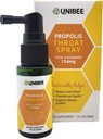 UNIBEE Propolis Throat Spray (Total Flavonoids 154mg) - 喉部缓解、口腔健康促进、自然免疫支持、无酒精和水溶性Propolis