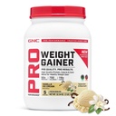 GNC Pro 性能增益蛋白粉,50g蛋白,高卡路里,700卡路里,支持质量和肌肉复苏,MCT,BCAA,3 党试,香草冰凝,6 服务,2.5磅