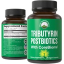CoreBiome Tributyrin 后生素补充剂 临床测试为Gut健康。 比丁酸钠更有效 用于消化的生物、低基胶、科隆、微生物