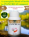 Pancreas Cleanse Detox & 修复辅助剂,配有所有天然帕宾酶,布罗姆兰,菠萝提取剂,锌,铬,曼干内塞. Gut Health的复兴剂与解毒剂公式.