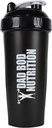 Dad Bod 营养 搞笑蛋白质 摇摆瓶 28 Ounce 水杯(Black Lid)