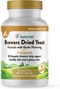 NaturVet Brewers Dried Yeast Formulaments 配有大蒜火焰加维生素的狗和猫,可嚼的药片,美国制造,配有全球源成份100计数