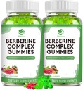 Berberine Complex Gummys - Berberine 与锡兰桂,图尔美,牛奶 硝酸盐 Melon 用于整体免疫健康 - 120个计数