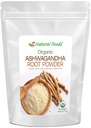 Z 天然食品 有机 Ashwagandha 根粉 - Bulk 5 lb 大小 - 强力适配体 & Ayurvedic 超巨星 - 制作自己的卡普尔和药丸 - 100%纯, Raw, 化学自由,非GMO