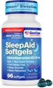 GenCare最大强度夜间睡眠援助补充剂 成人深眠药 双酚胺 HCl 50mg to Fall Asleep 更快 - 强非哈比人形成 PM 睡眠救济 [96 Softgels].
