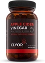 CLYOR Apple Cider Vinegar Pills – Detox, & Cleanse with Turmeric & Ginger – 健康文摘,专业力量有机 – 60 500 mg ACV Vegan, Kosher – 制造于美国