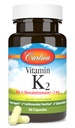 Carlson - 维生素K2,MK-4(Menettrenone),维生素K补充,骨和心健康,K2维生素,无豆,60胶囊