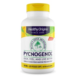 健康原产物 Pycnogenol 100 mg(Nature的超级抗氧化剂,非GMO,Gluten Free,心血管支持),120 Veggie Caps