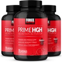 FORCE FACTOR Prime HGH 保密激活器,3-Pack,HGH 辅助 男性临床研究 AlphaSize 帮助 Trigger HGH 生产,增加工作力量,并改进性能, 225 计