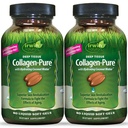 Irwin Naturals Deep Tission Collagen-Pure – 80 Liquid Soft-Gels – 高级水解Collagen + 联合和皮肤营养 - 2 Pack