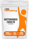 bulk supposes.com Nattokinase 2000 FU 粉末 - 来源于Natto extraction, Nattokinase Supplement - 100 mg of Natto Powder per service, 10g (0.35 oz) (Pack of 1)